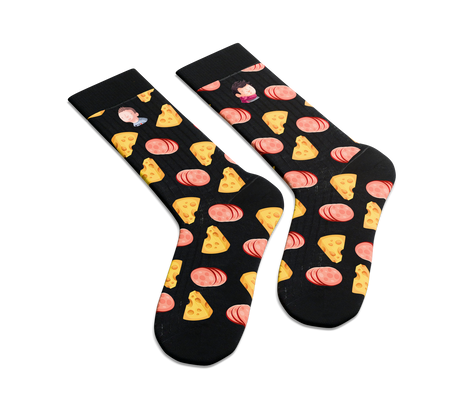 Chaussettes Fromage & Charcuterie